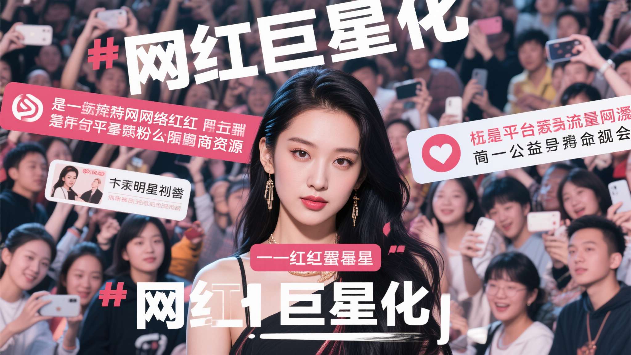 所谓"网红巨星化"，是指部分网络红人借助平台流量机制，在极短时间内积累大量粉丝和